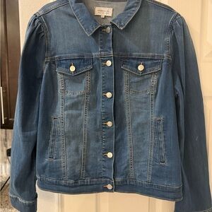 Crown & Ivy Classic Blue Jean Jacket